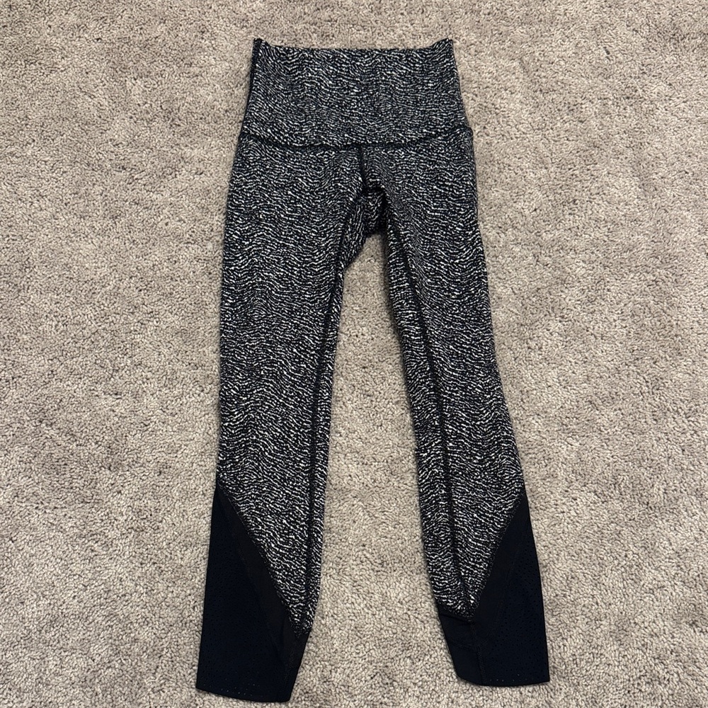 lululemon athletica Black and White Leggings